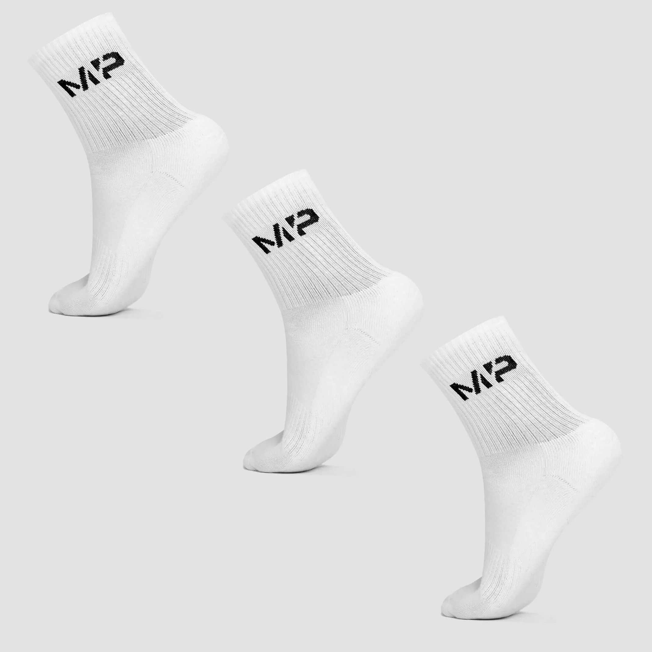 MP Men's Crew Socks (3 Pack) - White - UK 6-8 Immagine 1