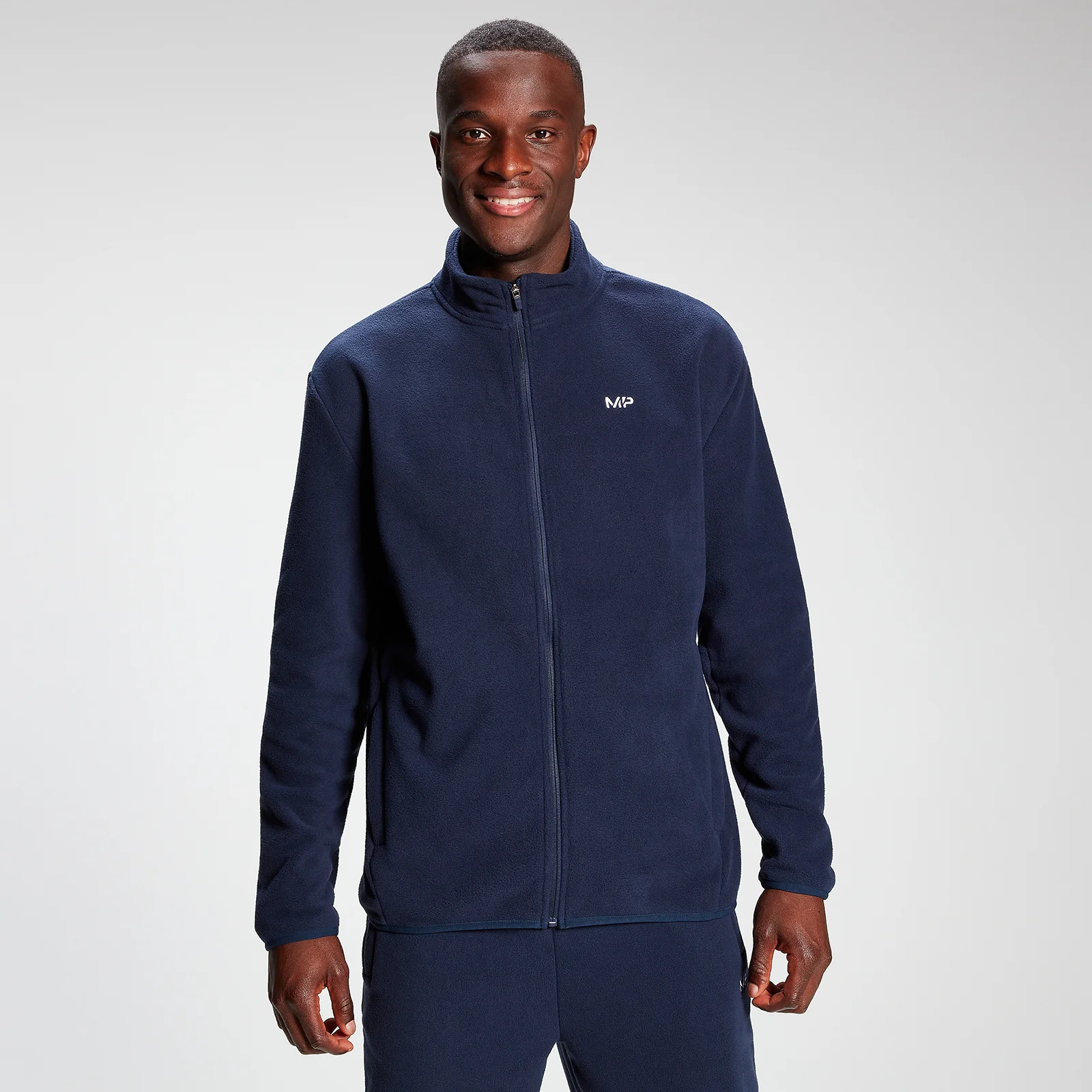 Pile con cerniera MP Rest Day da uomo - Blu navy - XXS Immagine 1