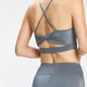 Reggiseno sportivo con retro annodato MP Composure da donna - Carbone