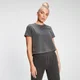 T-shirt sportiva crop MP da donna - Nero slavato
