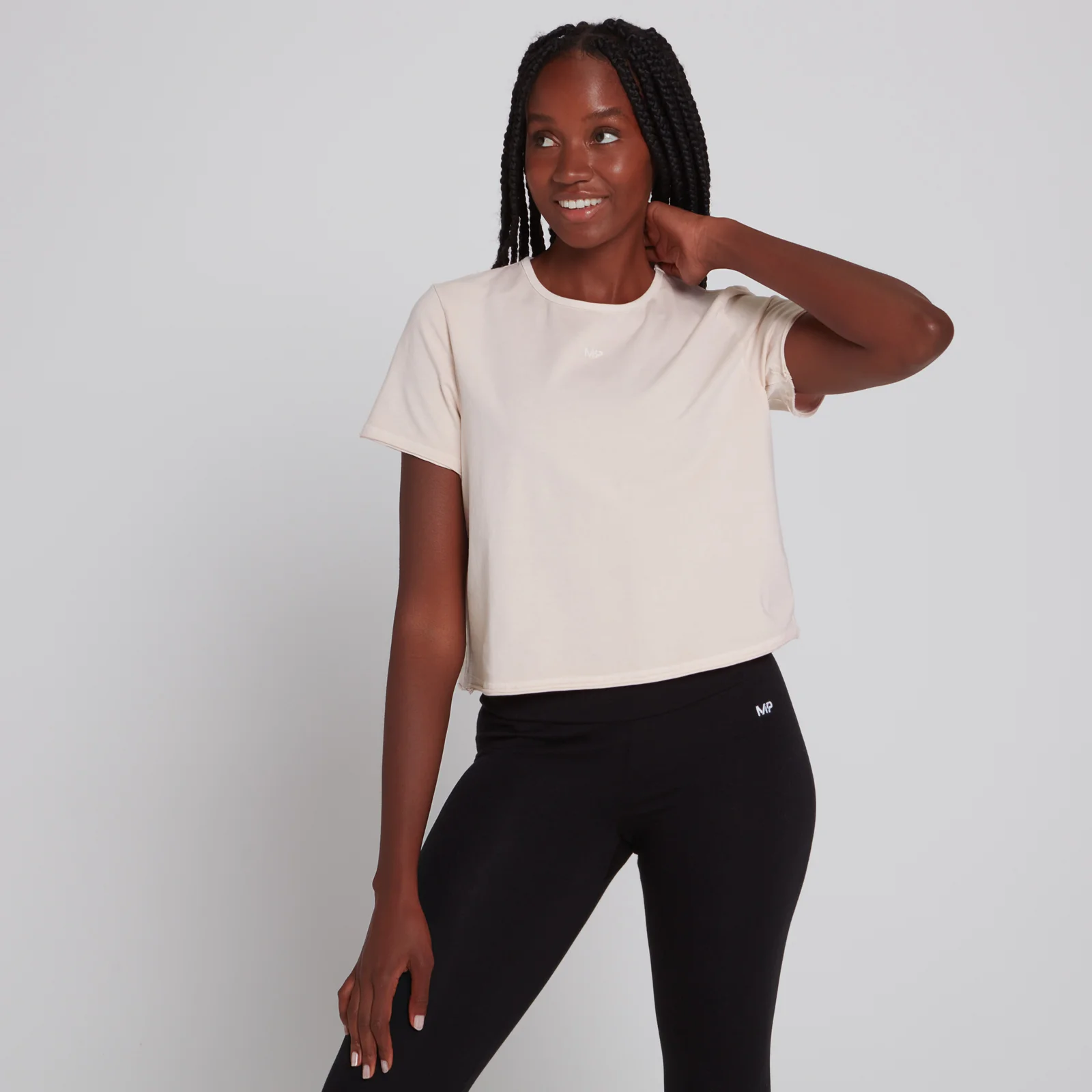 MP Women's Training Cropped T-Shirt - Light Pink - XXS Immagine 1