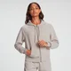 Felpa con cappuccio e cerniera MP Rest Day da donna Grigio osso