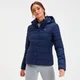 Giacca leggera imbottita con cappuccio pieghevole MP Outerwear da donna - Blu navy