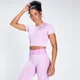 T-shirt crop a maniche corte Curve MP da donna - Petal