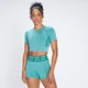 T-shirt crop a maniche corte Curve MP da donna - Verde energy