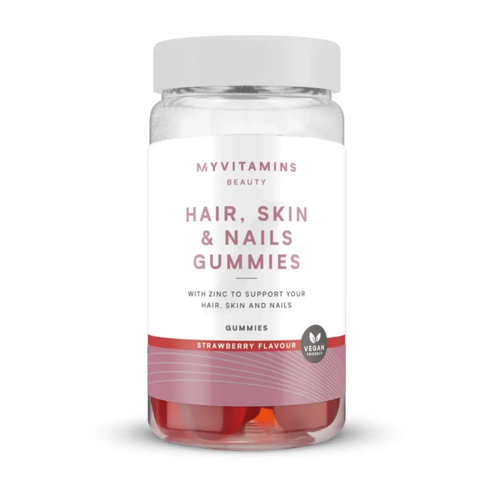 Integratori gommosi capelli, pelle e unghie - 60 Gummies - 30porzioni - Fragola (vegane) Immagine 1