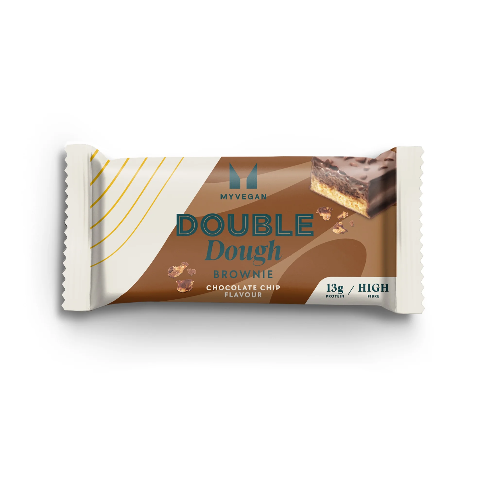Brownie Vegano con Doppio Impasto - Gocce di cioccolato Immagine 1
