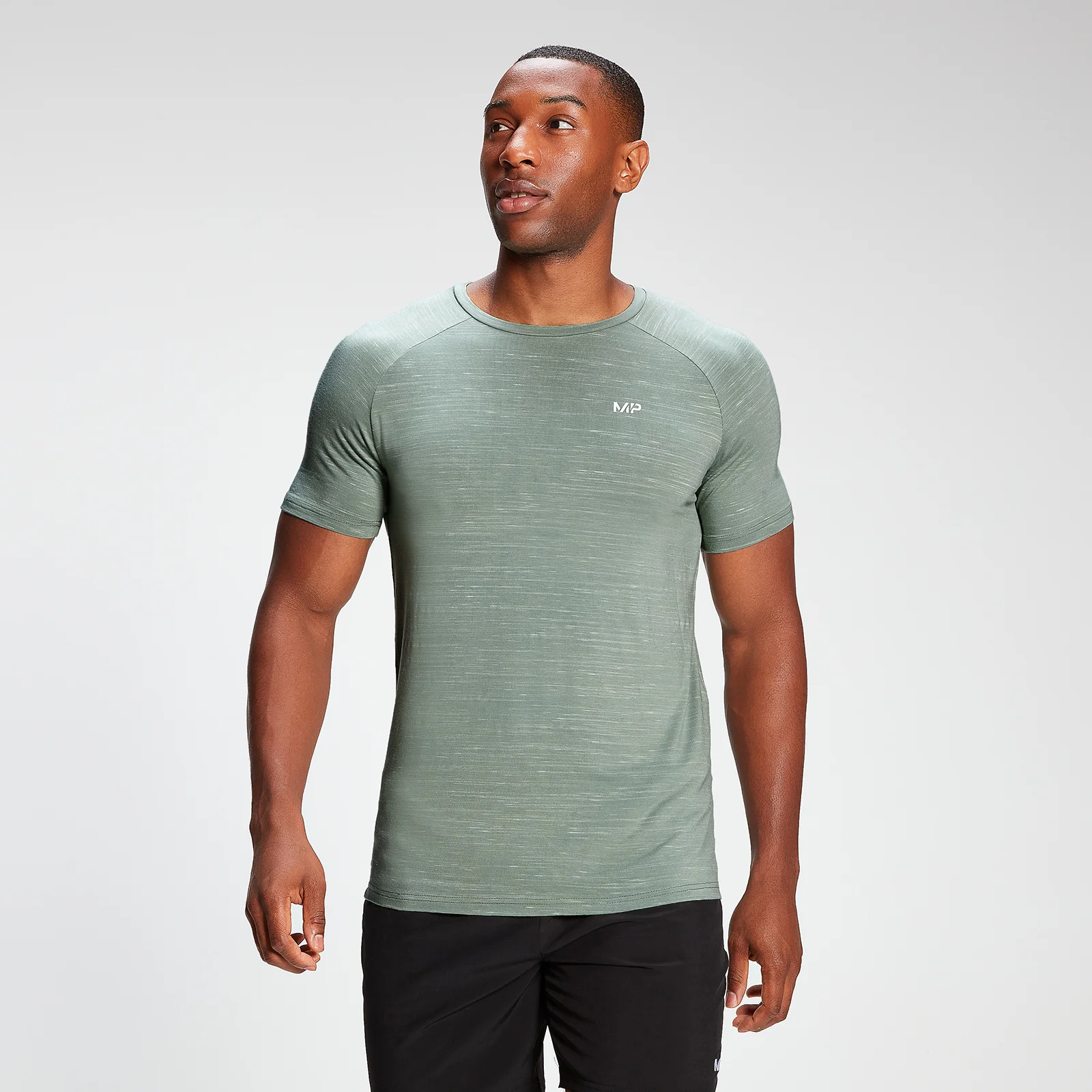 MP Men's Performance Short Sleeve T-Shirt - Pale Green Marl - XXS Immagine 1