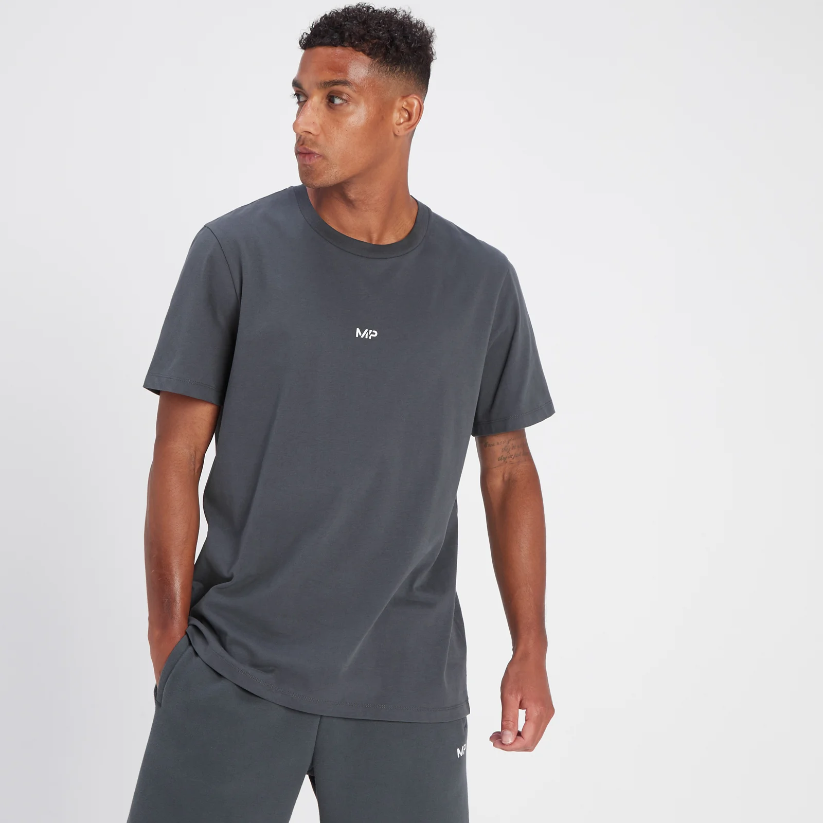 T-shirt a maniche corte MP Rest Day da uomo - Outer Space Grey - XXS Immagine 1