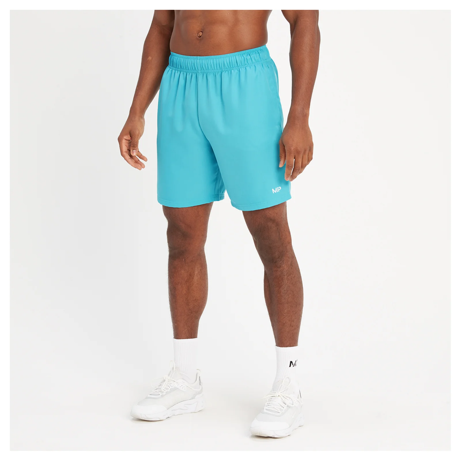 Pantaloncini sportivi in tessuto MP da uomo - Azzurro acqua - XXS Immagine 1