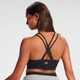 Reggiseno sportivo vintage MP Lift Donna - Nero