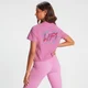 Crop top vintage maniche corte MP Lift Donna - Rosa