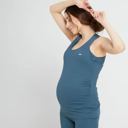 Canotta premaman MP Power da donna - Azzurro polvere