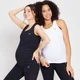 Multipack canotta premaman MP Power da donna - Nera/Bianca