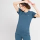 Maglia a maniche corte premaman MP Power da donna - Azzurro polvere
