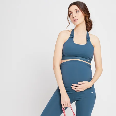 Reggiseno sportivo premaman/allattamento MP Power - Azzurro polvere