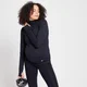 Maglia premaman con cerniera 1/4 MP Power da donna - Nera
