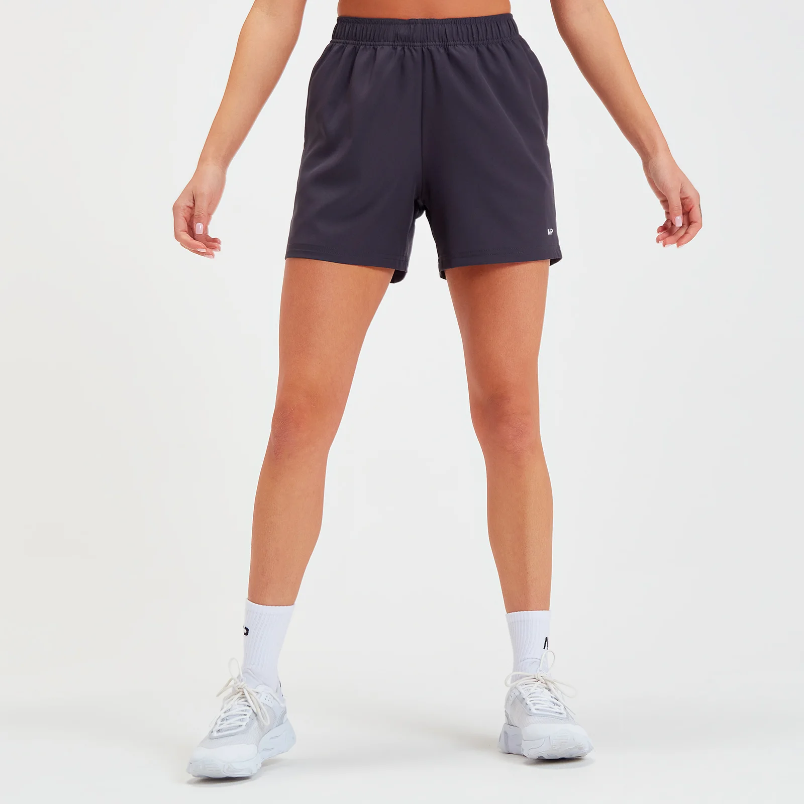 MP Women's Linear Line Graphic Shorts - Gun Metal - XXS Immagine 1