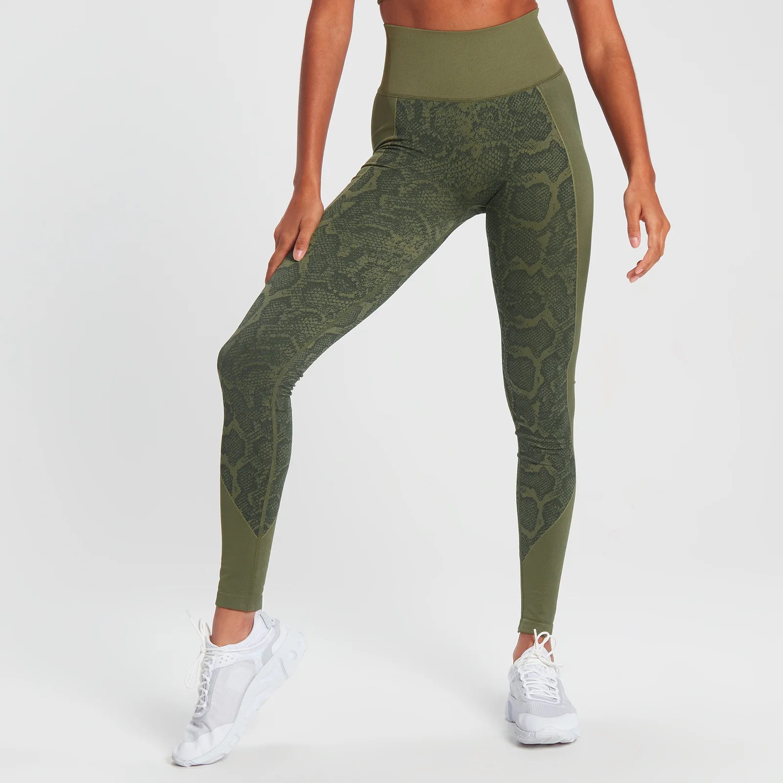 MP Snake Seamless Leggings - Green - XS Immagine 1