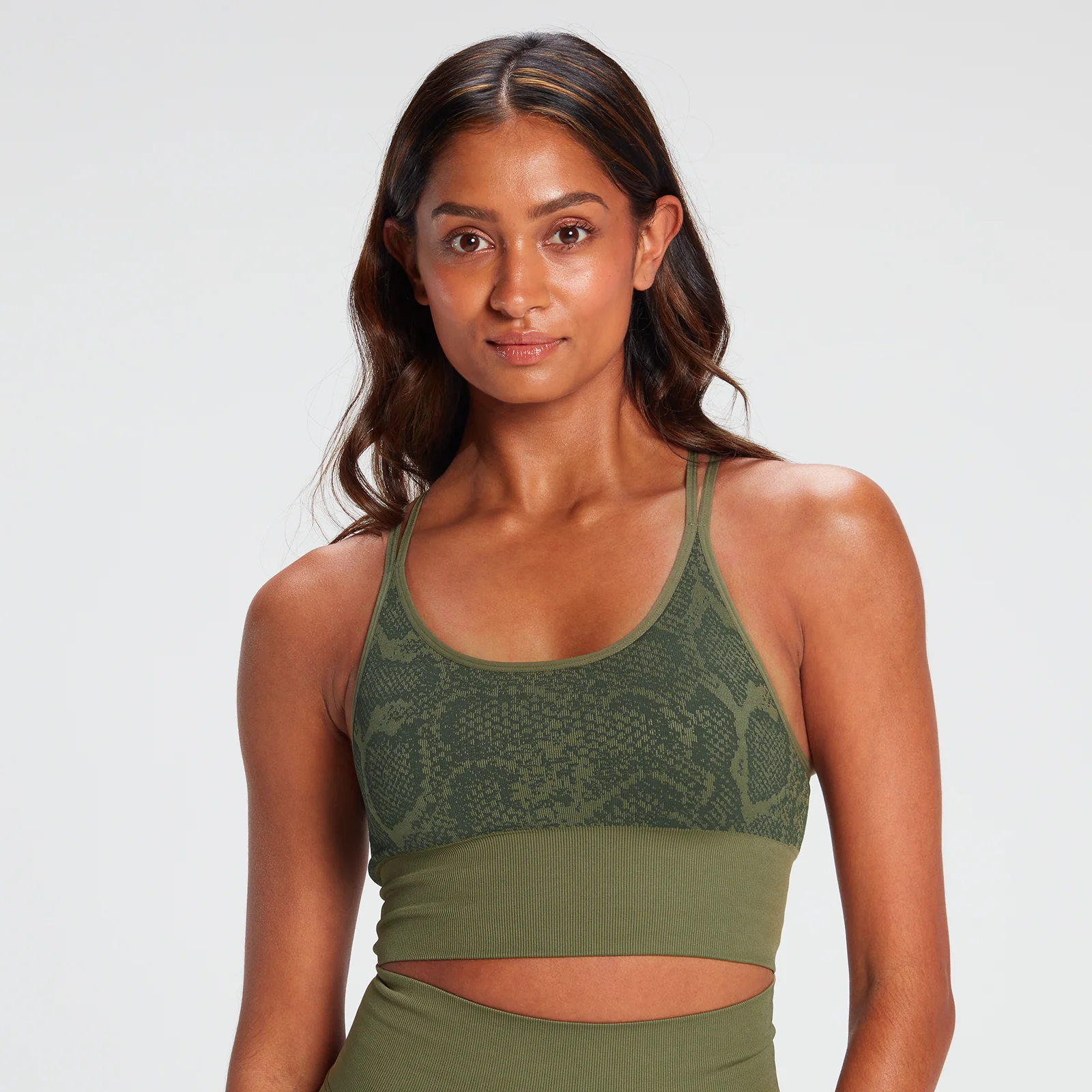 MP Snake Seamless Sports Bra - Green - XS Immagine 1