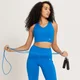 Reggiseno sportivo a taglio lungo MP Power - Azzurro intenso