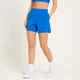 Pantaloncini sportivi in tessuto intrecciato MP da donna - Azzurro intenso
