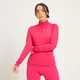 Maglia sportiva con cerniera 1/4 slim fit MP da donna - Magenta