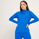 Maglia sportiva con cerniera 1/4 regular fit MP da donna - Azzurro intenso