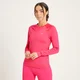 Maglia sportiva a maniche lunghe slim fit MP da donna - Magenta