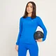 Maglia sportiva a maniche lunghe slim fit MP da donna - Azzurro intenso