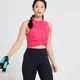 Crop top con dettaglio intrecciato MP Power da donna - Magenta
