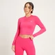 Crop top sportivo a maniche lunghe Dry Tech MP da donna - Magenta