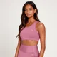 Reggiseno sportivo taglio laser MP Sculpt - Malva