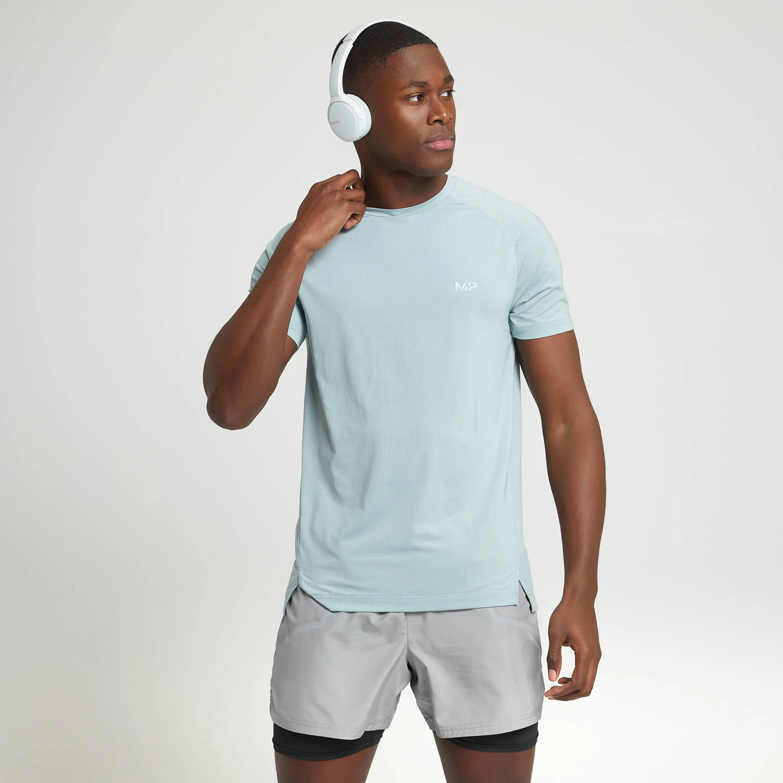 T-Shirt a maniche corte MP Velocity Ultra da uomo - Azzurro ghiaccio - XXS Immagine 1