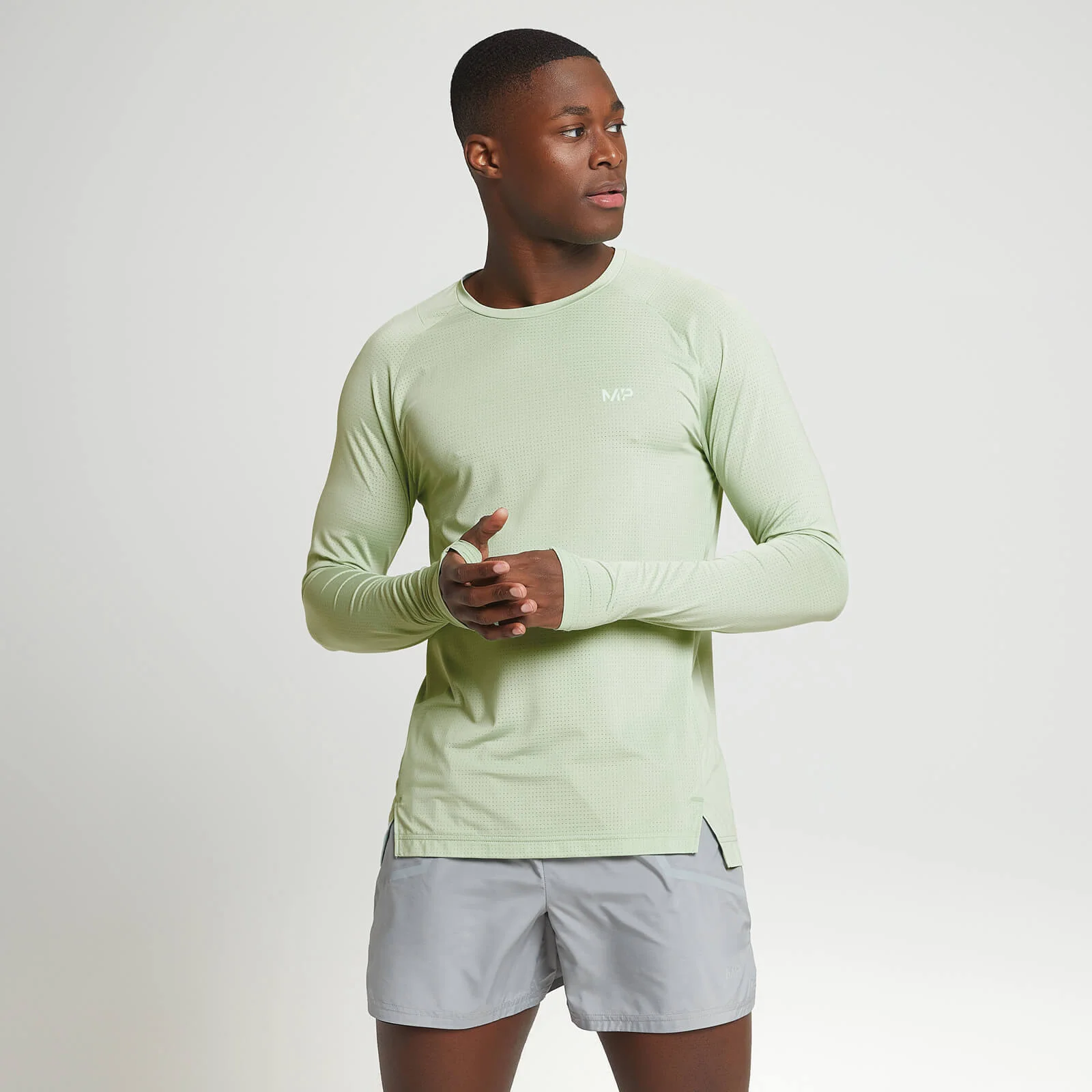 Maglia a maniche lunghe MP Velocity Ultra da uomo - Frost Green - XXS Immagine 1