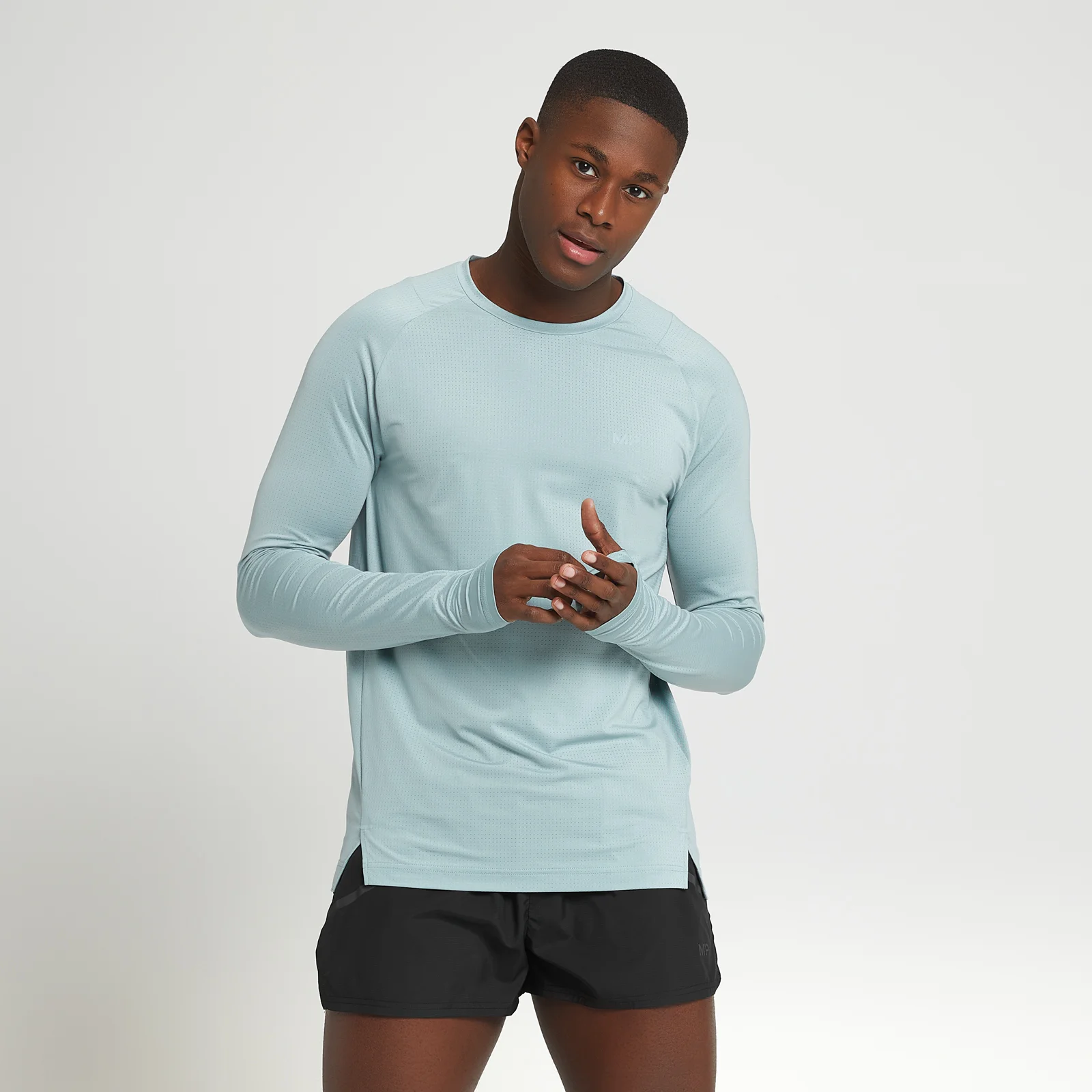 Maglia a maniche lunghe MP Velocity Ultra da uomo - Azzurro ghiaccio - XXS Immagine 1