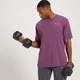 T-shirt a maniche corte oversize slavata MP Adapt da uomo - Viola scuro
