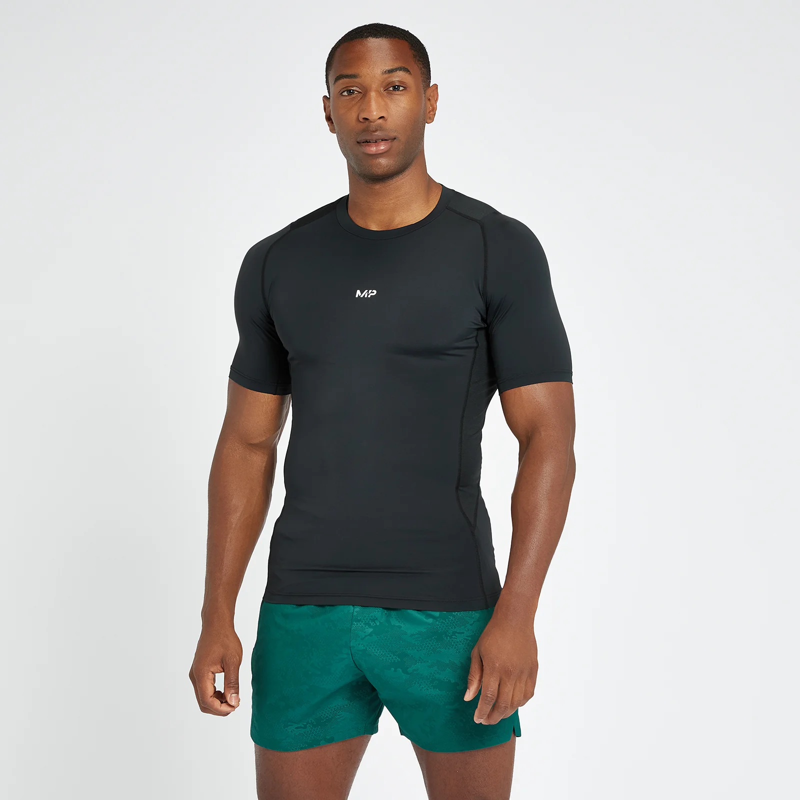 T-shirt a maniche corte aderente MP Engage da uomo - Nera - XXS Immagine 1