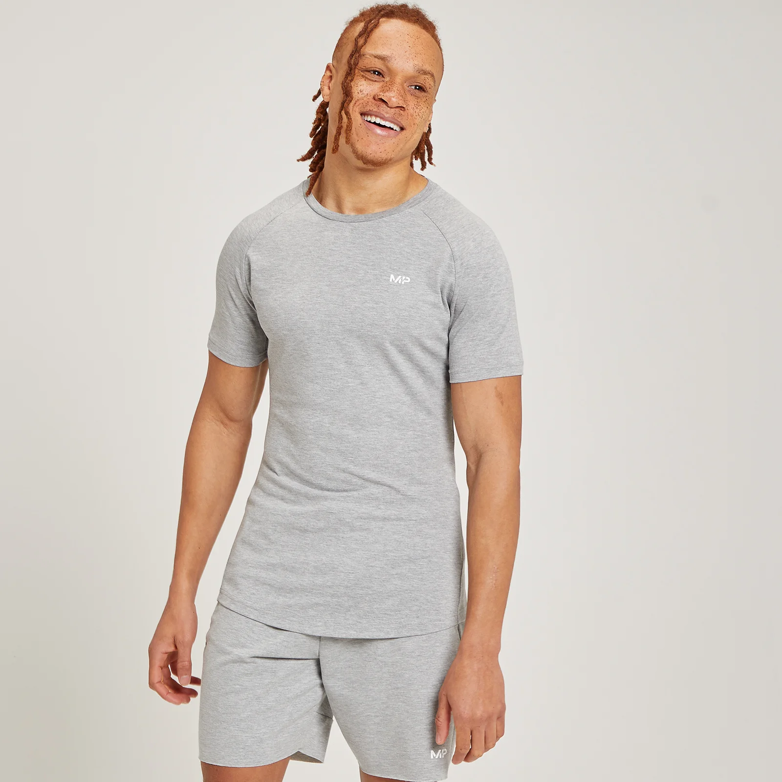 T-shirt a maniche corte MP Form da uomo - Grigio tempesta mélange - S Immagine 1