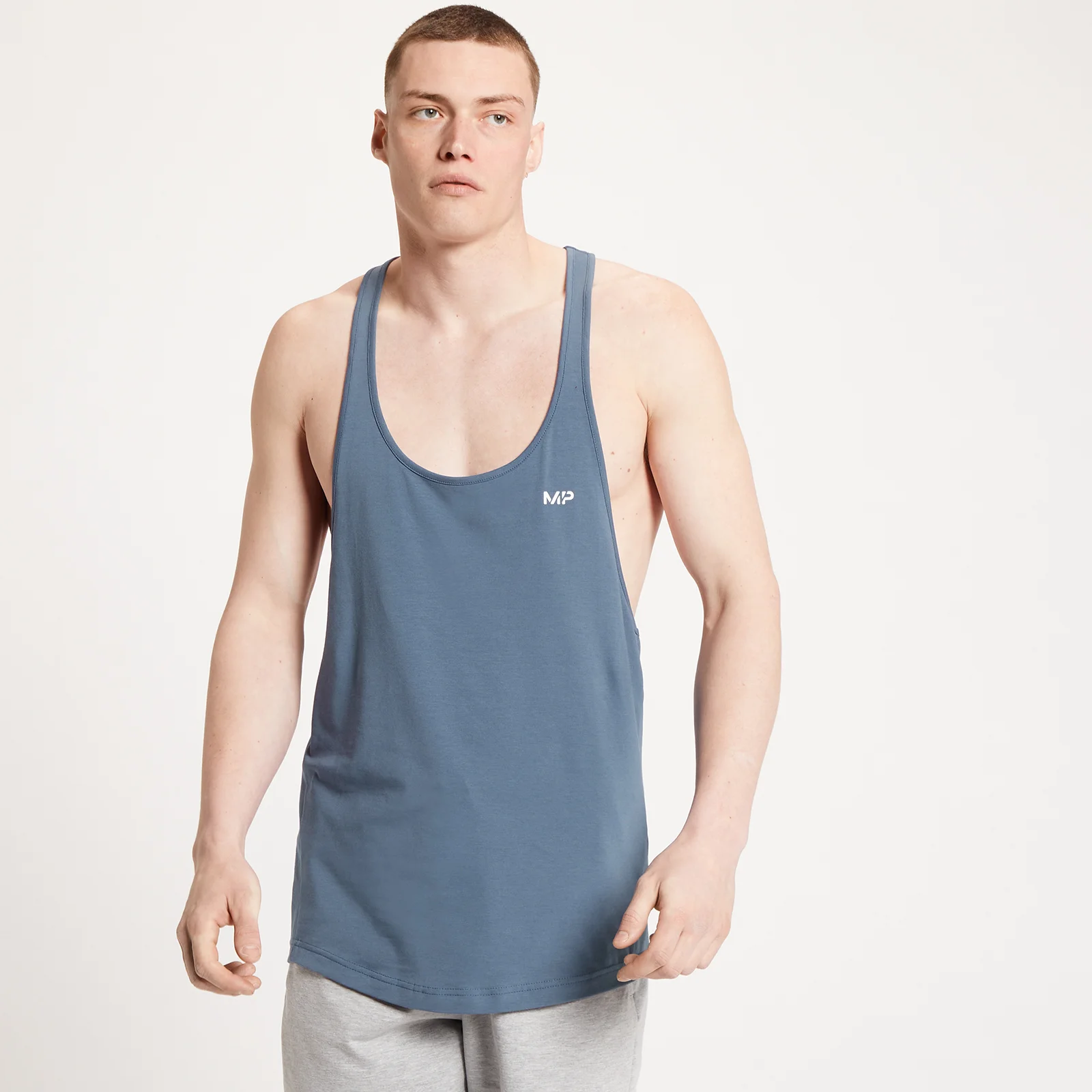 Canotta a spalline strette MP Form da uomo - Blu acciaio - XXS Immagine 1