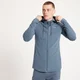 Felpa con cappuccio e cerniera MP Form da uomo - Blu acciaio