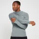 Maglia sportiva aderente a maniche lunghe con collo alto MP Base da uomo - Grigio tempesta