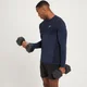 Maglia a maniche lunghe MP Essential Seamless da uomo - Azzurro intenso mélange