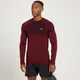 Maglia a maniche lunghe MP Essential Seamless da uomo - Scarlatto mélange