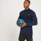 Maglia con cerniera 1/4 MP Essential da uomo - Azzurro intenso mélange