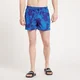 Pantaloncini da mare con stampa MP Atlantic da uomo - Azzurro intenso