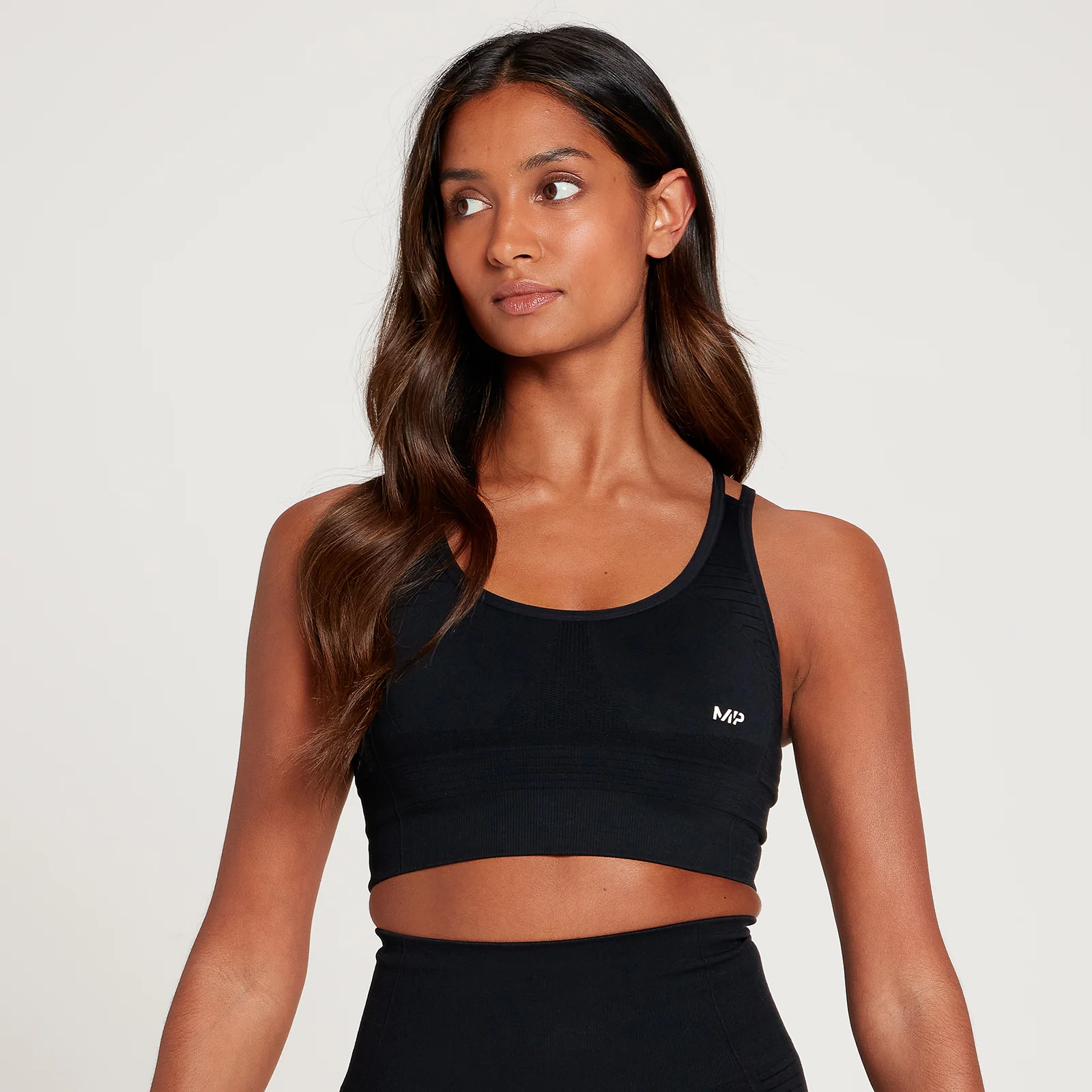 Reggiseno sportivo MP Tempo Seamless - Nero - XXS Immagine 1