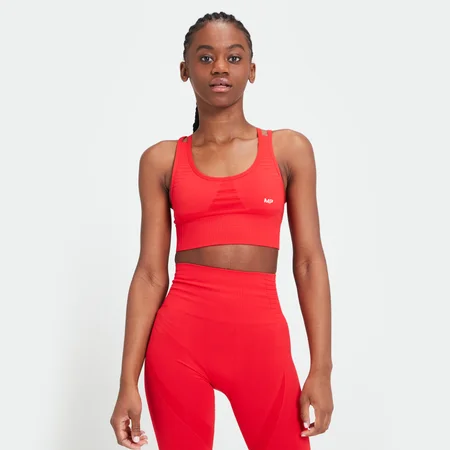 Reggiseno Sportivo MP Tempo Seamless in Edizione Limitata - Rosso