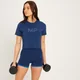 Crop top a maniche corte MP Adapt da donna - Azzurro intenso