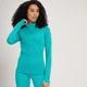 Maglia con cerniera 1/4 e vestibilità regolare MP Power Ultra da donna - Lagoon
